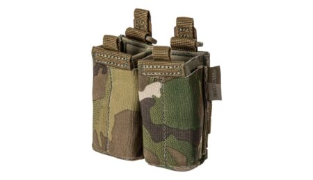 5.11 Tactical MultiCam Flex Double Pistol Mag Pouch 2.0 open-top product photo