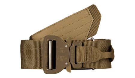 5.11 Tactical Maverick Assaulter's Belt in tan with AustriAlpin COBRA buckle, product photo