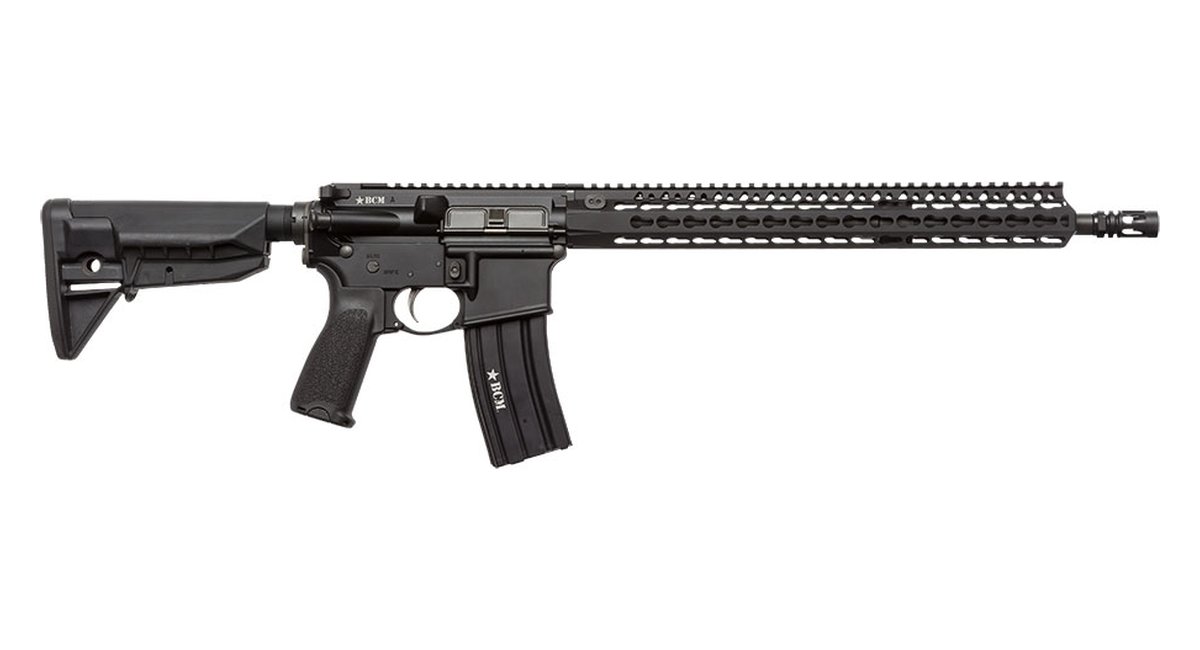 BCM RECCE-16 KMR-A 5.56 carbine in black, right side view