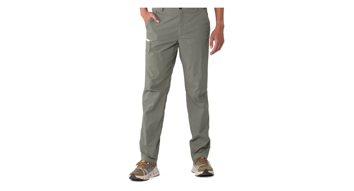 REI Co-op Trailmade Pants for men in grey, front view