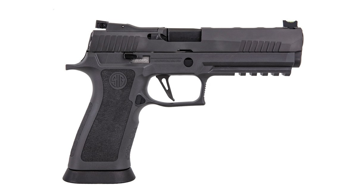 SIG Sauer P320 X5 Legion 9mm pistol in LEGION Gray, right side product photo